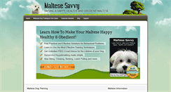 Desktop Screenshot of maltesesavvy.com